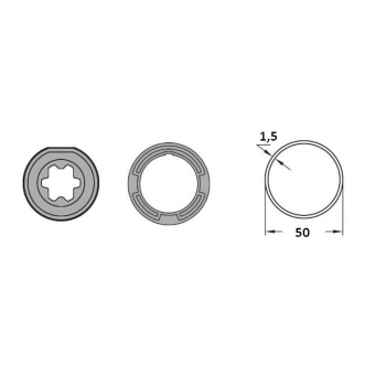 Adaptor i zabierak okrągły do NEO S/ERA S 50x1,5