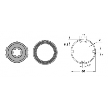 Adaptor i zabierak okrągły do NEO S/ERA S 60x2,0