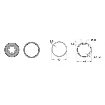 Adaptor i zabierak okrągły do NEO S/ERA S 40 x 1,5